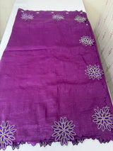 Crush Organza saree MSK5463- DeepViolet