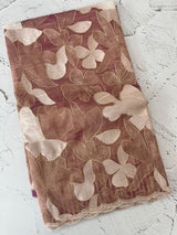 Organza saree with thread work- MC318