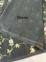 Kota Supernet embriodery saree SHSNYNM- Black