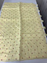 Malai chanderi saree with thread work MSM4569 ButterYellow