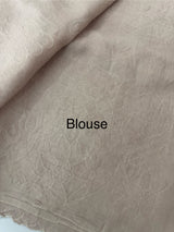 Soft Pashmina saree with organza Applique work MSH253