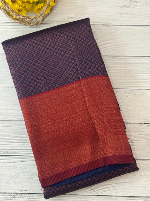 Brocade semi silk saree MS67443
