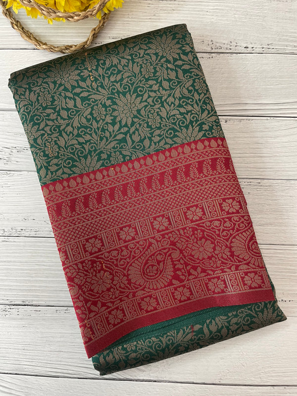 Brocade semi silk saree MS67443
