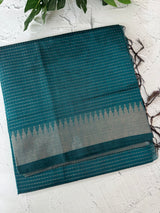 Semi silk sarees with temple border  MTS890