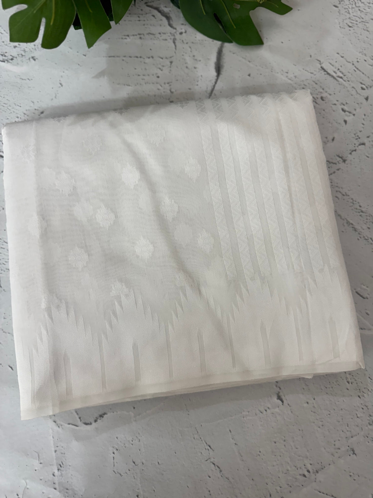 Semi chanderi saree with thread work MSH307 White
