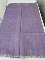 Cutwork Semi tussar saree MTSS680
