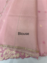 Soft Tissue kota embroidery saree MSK4660 Pink