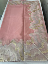 Soft Turkish Organza saree MSOS103 (13) PeachyPink