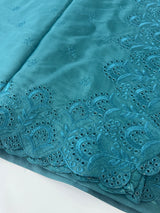 Cutwork Blended tussar saree MTS9078