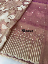 Organza saree with thread work- MC318