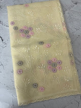 Viscose organza saree with thread work - MSH274