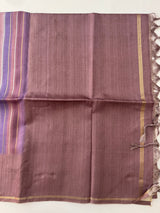 Multi color Semi soft silk saree with borders MSS590