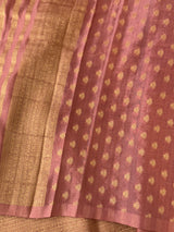 Semi banarasi Georgette saree - SYACNNR NudePeach