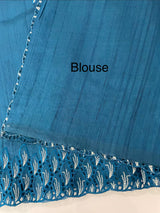 Semi tussar saree with cutwork MSHK566