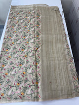 Tissue blended tussar Silk saree with embroidery MST114