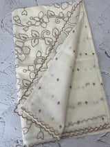 Silky kota applique work saree MSK15039