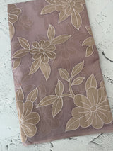 Soft organza saree with tissue appliqué work - MSH916 DuskyLavender