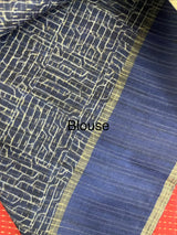 Semi silk saree with zari weaving  MSG6161