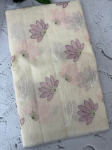 Netkota embriodery saree MS1496 Ivory