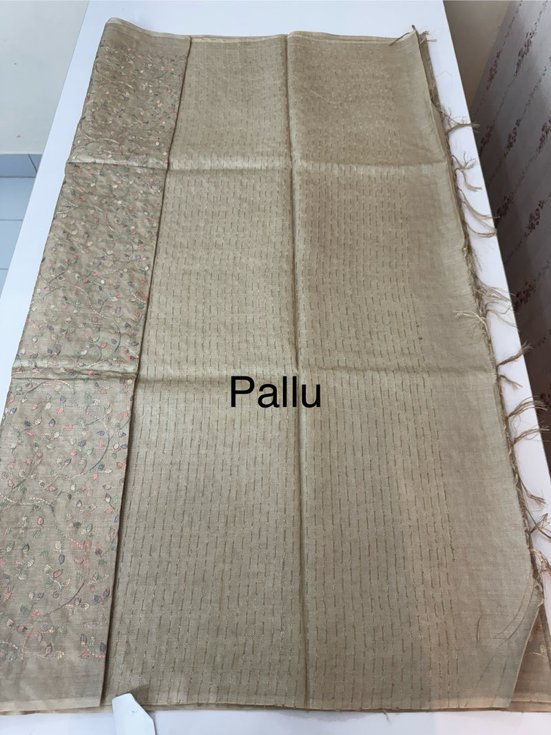 Pure desi tussar silk saree with embroidery- MTSS659 (5)