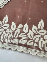 Kosa Tussar silk saree with embriodery - MS8178