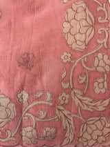 Mul chanderi tissue applique saree MSH151-Dusky Peach