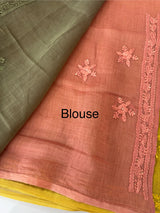 Pure Mul chanderi saree with hand chikankari work - MSM511 (11)