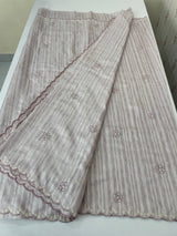 Semi silk saree with cutwork on pallu MSR908- Dusky Lavender
