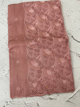 Cutwork Semi tussar saree MTSS657. NudePeach