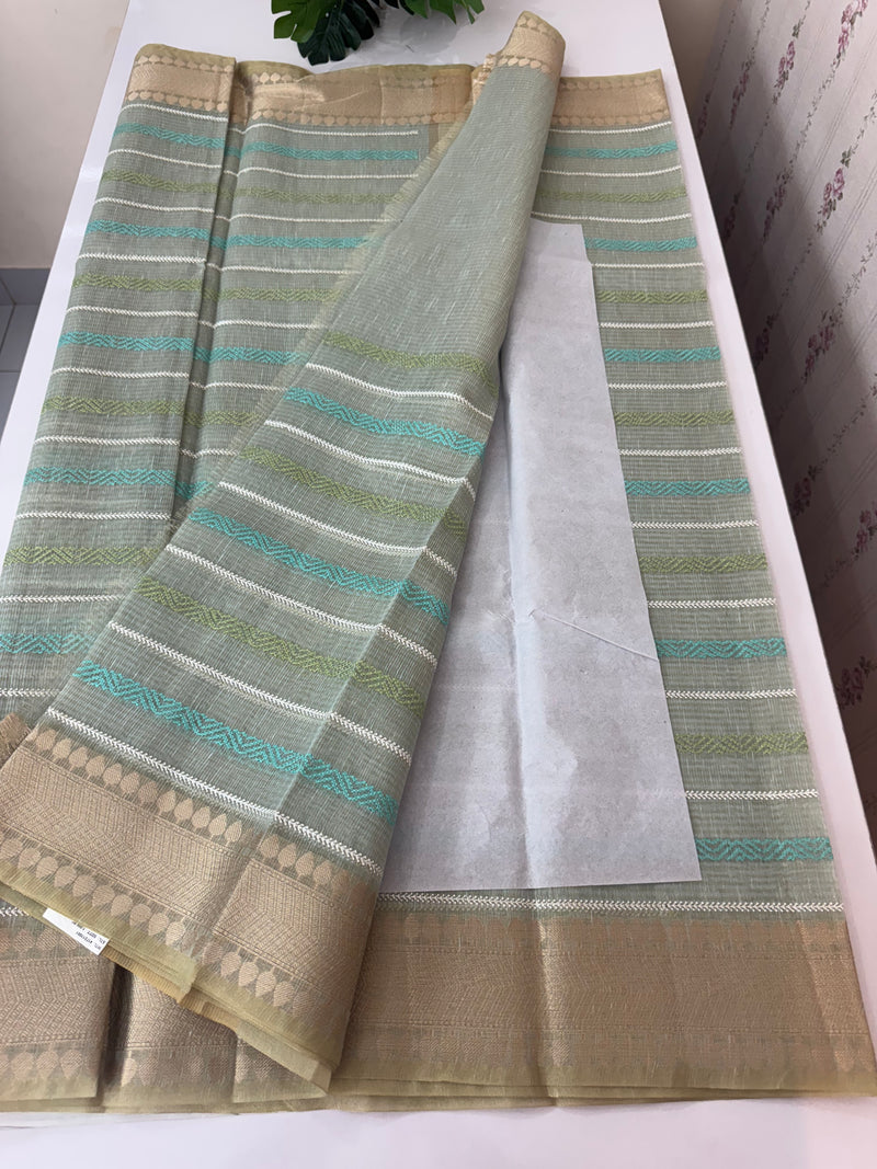 Tissue silk saree MTTS78- Blue