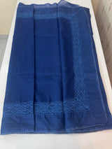 Kota saree with crochet work and lace border MCJ879 DarkBlue