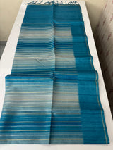 Multi color Semi soft silk saree with borders MSS590