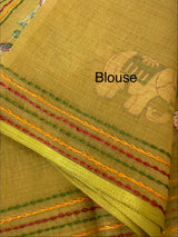 Cotton silk Saree with embroidery MSJ7666