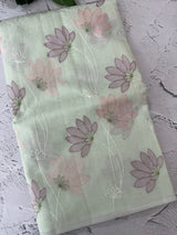 Netkota embriodery saree MS1496 Pastel MintGreen
