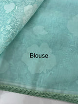 Semi organza saree with applqiue work - MSH256