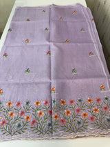 Silky kota embroidery saree MSK4333 - Lavender