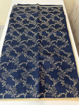 Blended tussar silk saree with embroidery- MSH158 DarkBlue