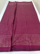 Chiffon saree with foil prints - MS7611