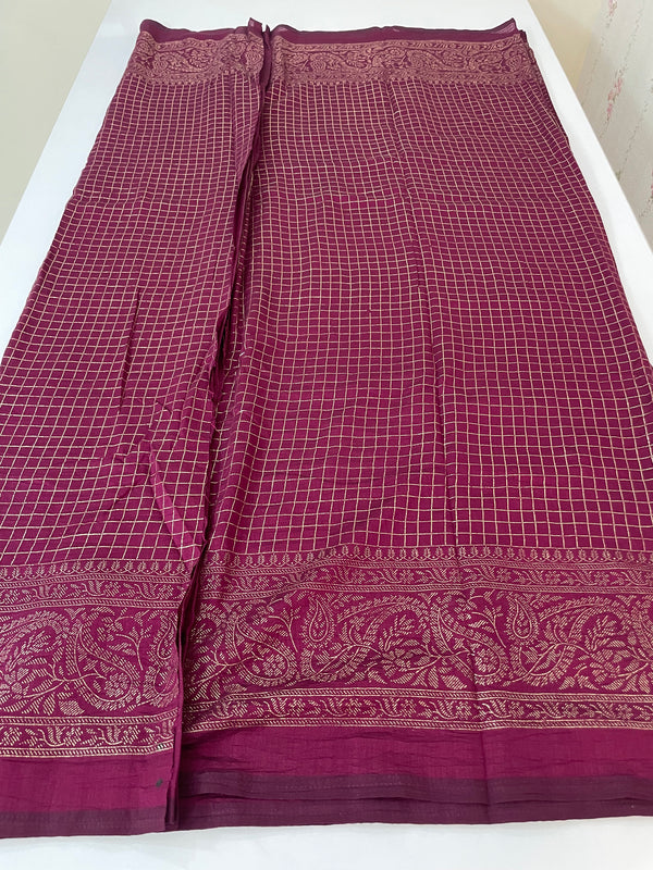 Chiffon saree with foil prints - MS7611