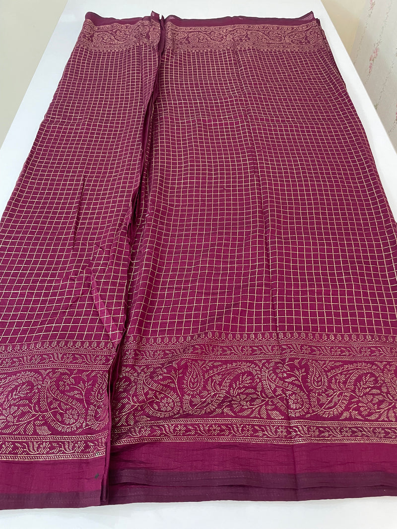 Chiffon saree with foil prints - MS7611