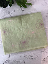 Mul chanderi saree with embroidery - MS1427 LightGreen