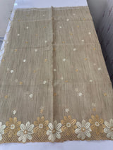 Soft Tissue kota embroidery saree MSK4660 -Chiku