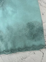 Organza saree with embroidery - MSH375 LightBlue