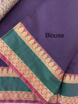 Kanchi Silk cotton saree with zari weaving - MSK897