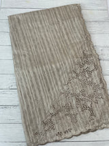 Cutwork Semi silk saree MSR908- DuskyBrown