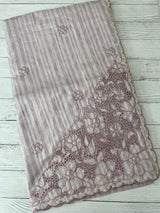 Semi silk saree with cutwork on pallu MSR908- Dusky Lavender