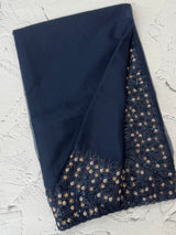 Organza saree with embroidery borders - MSH907