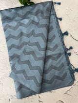 Art silk saree with embroidery MSA341 - Grey (2)
