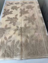 Soft organza saree with tissue appliqué work - MSH916 PastelPeach