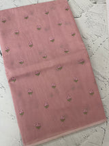 Lightweight Kota Supernet saree with embroidery MS143